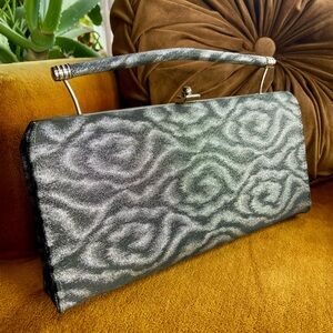 Elegant Silver Clutch Bag